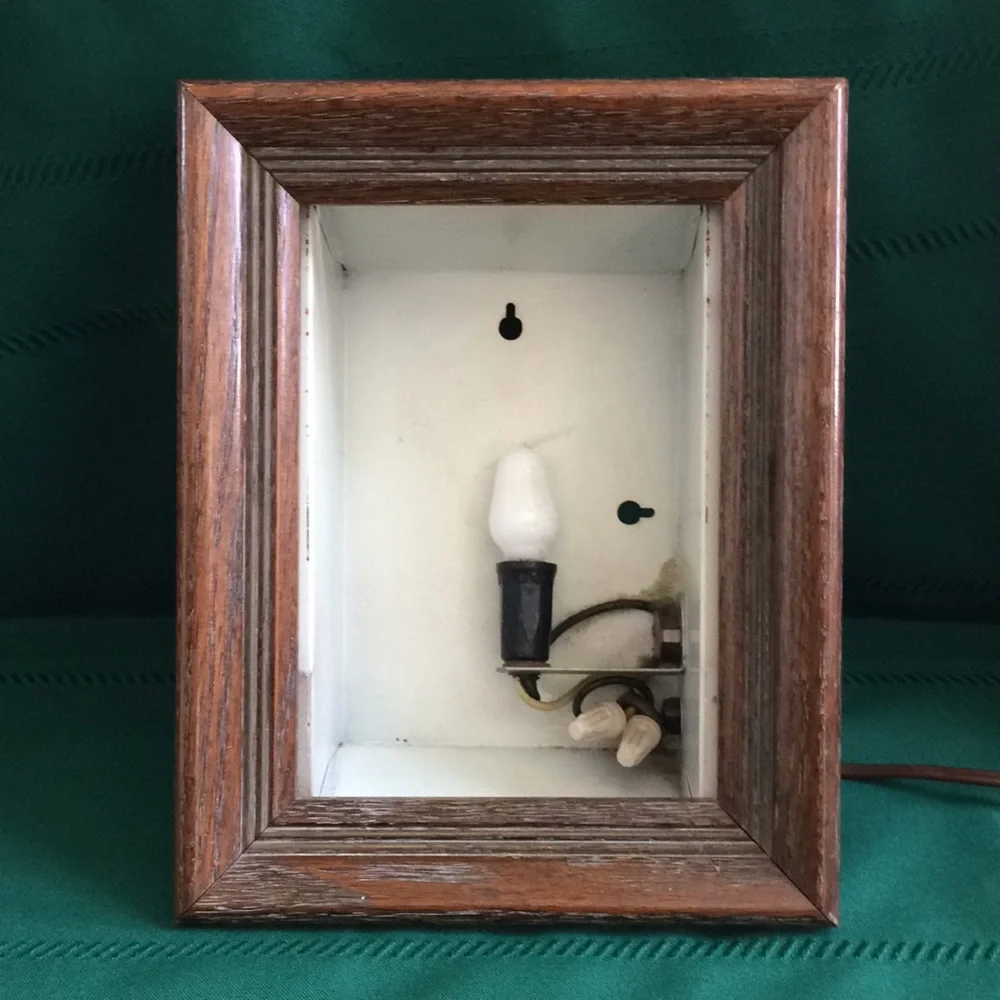 Vintage Moviette Inc Vuette Illuminator Electric Light Up Negative Picture Frame