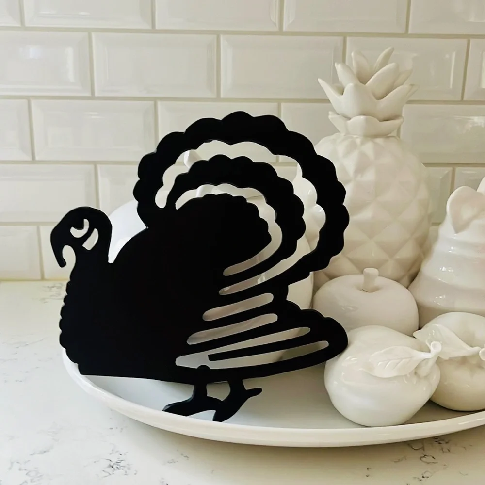 Crate&Barrel Bronze Turkey Trivet