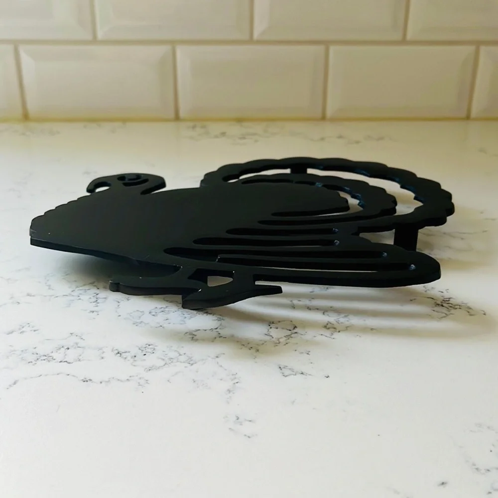 Crate&Barrel Bronze Turkey Trivet