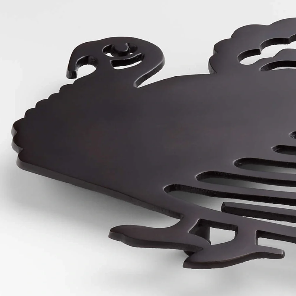 Crate&Barrel Bronze Turkey Trivet