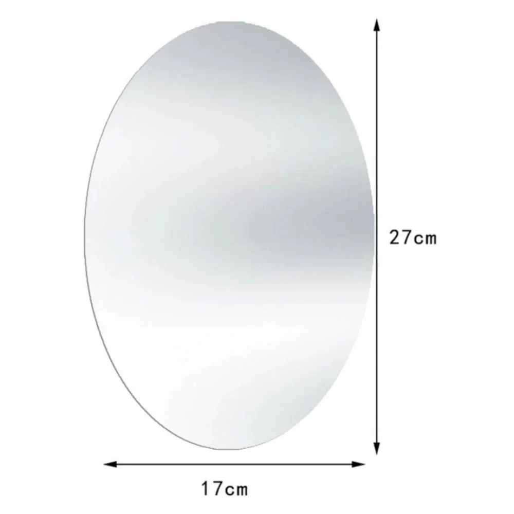 Mini stick on wall mirror