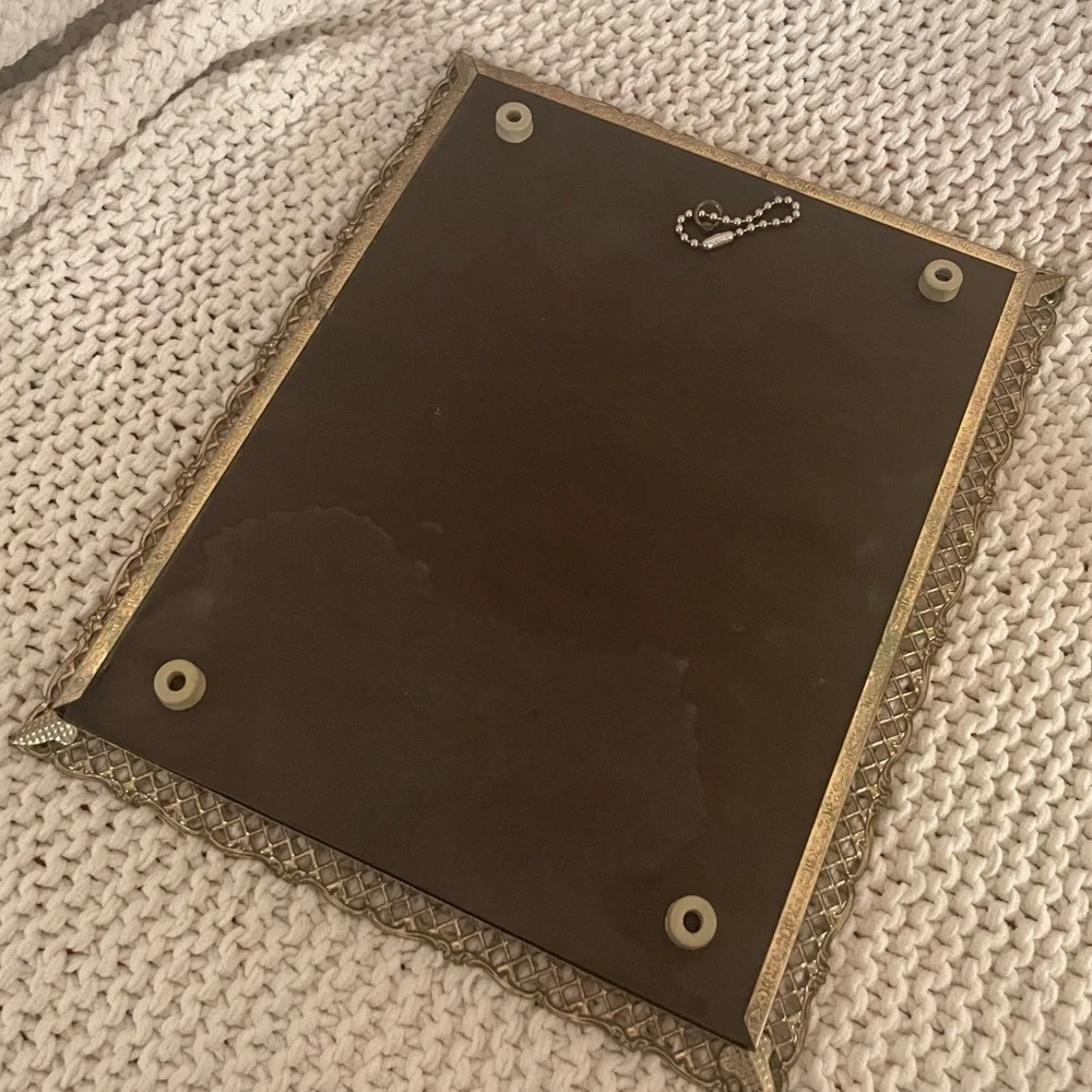 Vintage mirrored tray