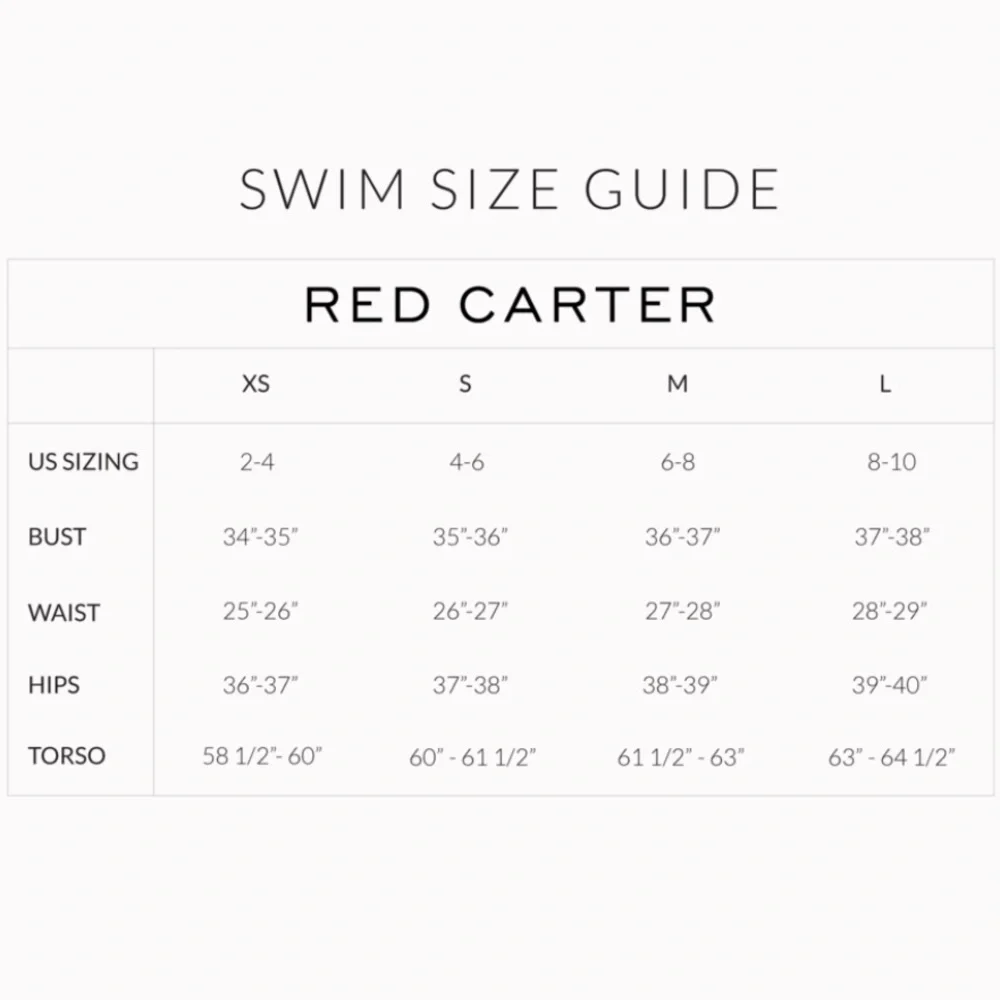 Red carter one piece swimsuit