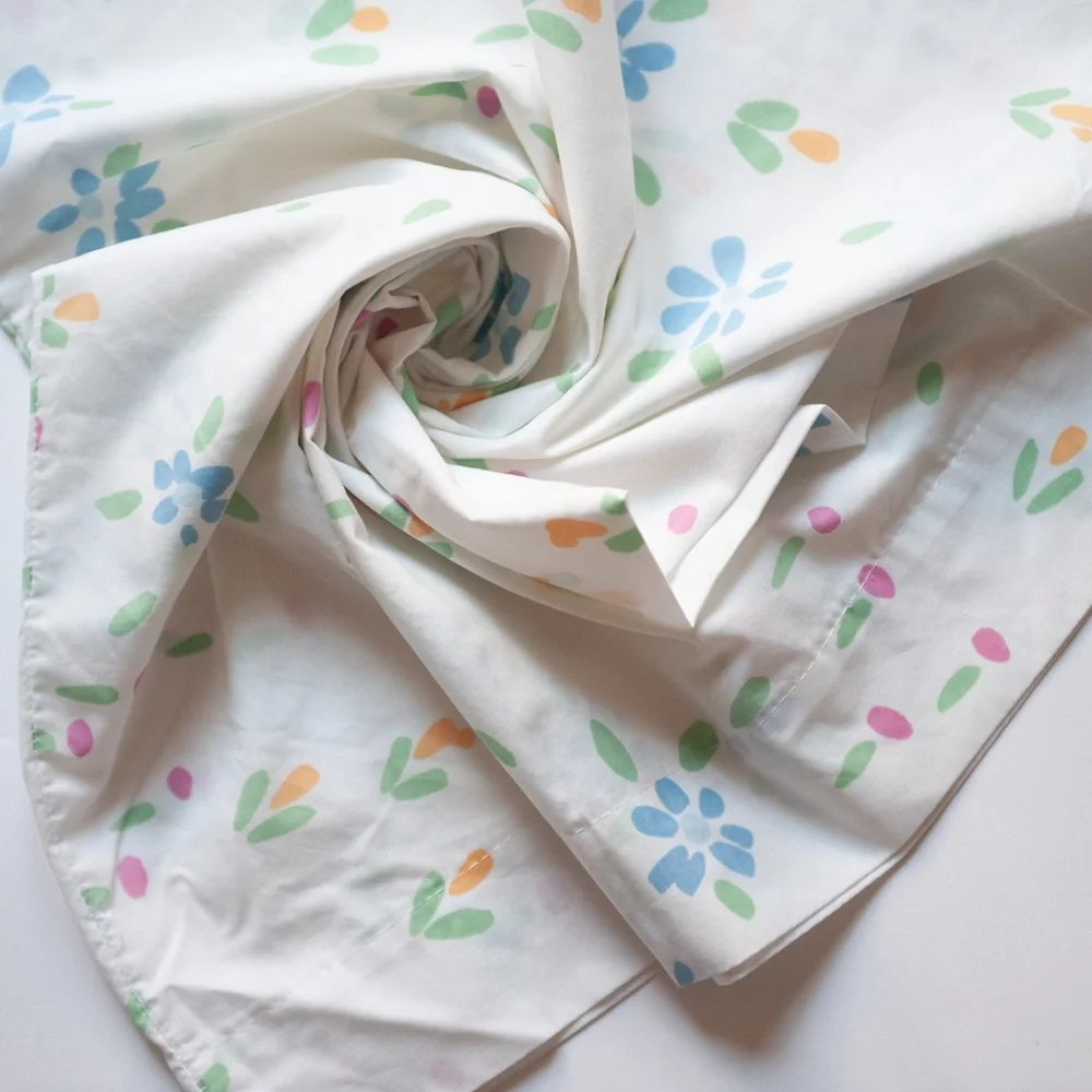 Vintage Floral Percale Standard Pillowcase