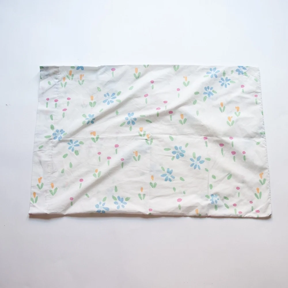 Vintage Floral Percale Standard Pillowcase