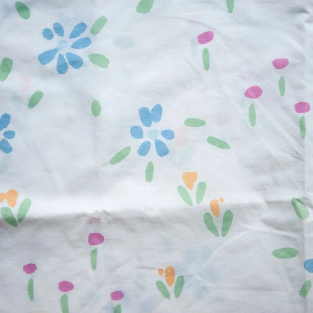 Vintage Floral Percale Standard Pillowcase