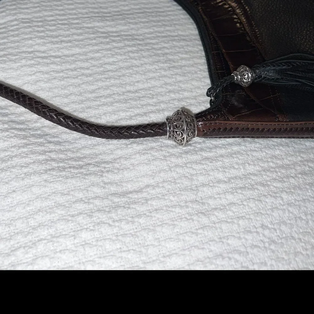 Brighton Black & Chocolate Hobo Bag
