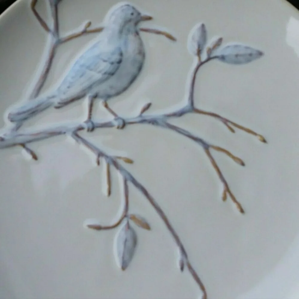 🐦 POTTERY BARN Aviary Bird Salad Plates 🐦