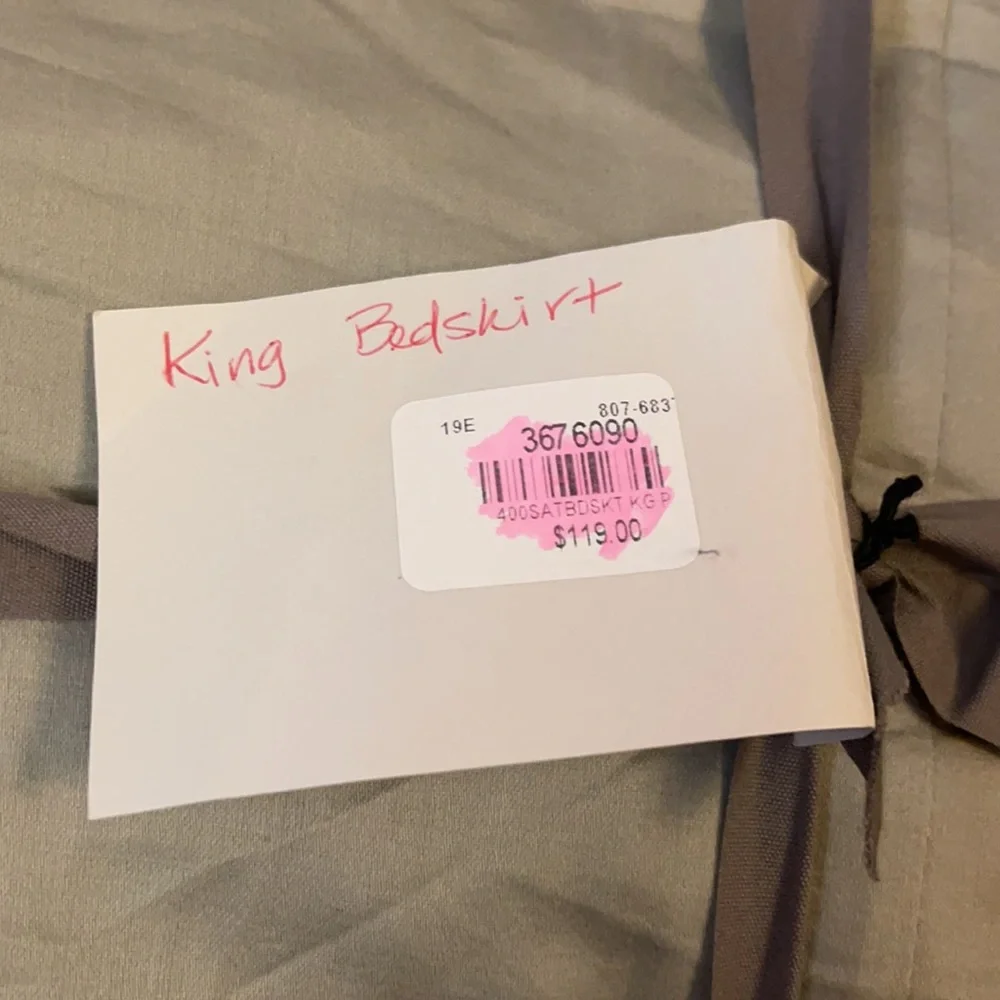 West Elm King Bedskirt