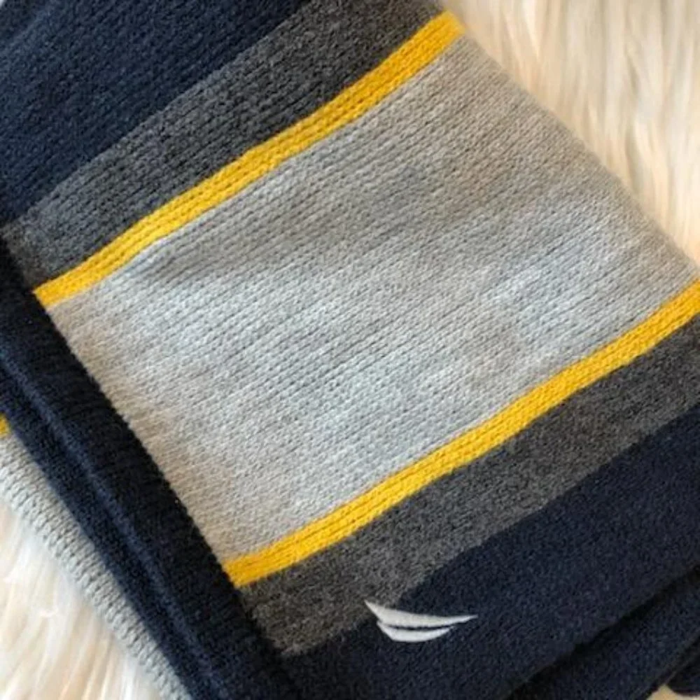 Nautica Knit Striped Scarf