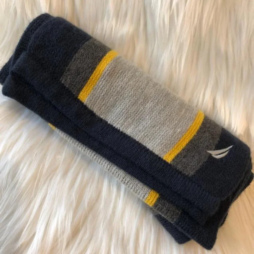 Nautica Knit Striped Scarf