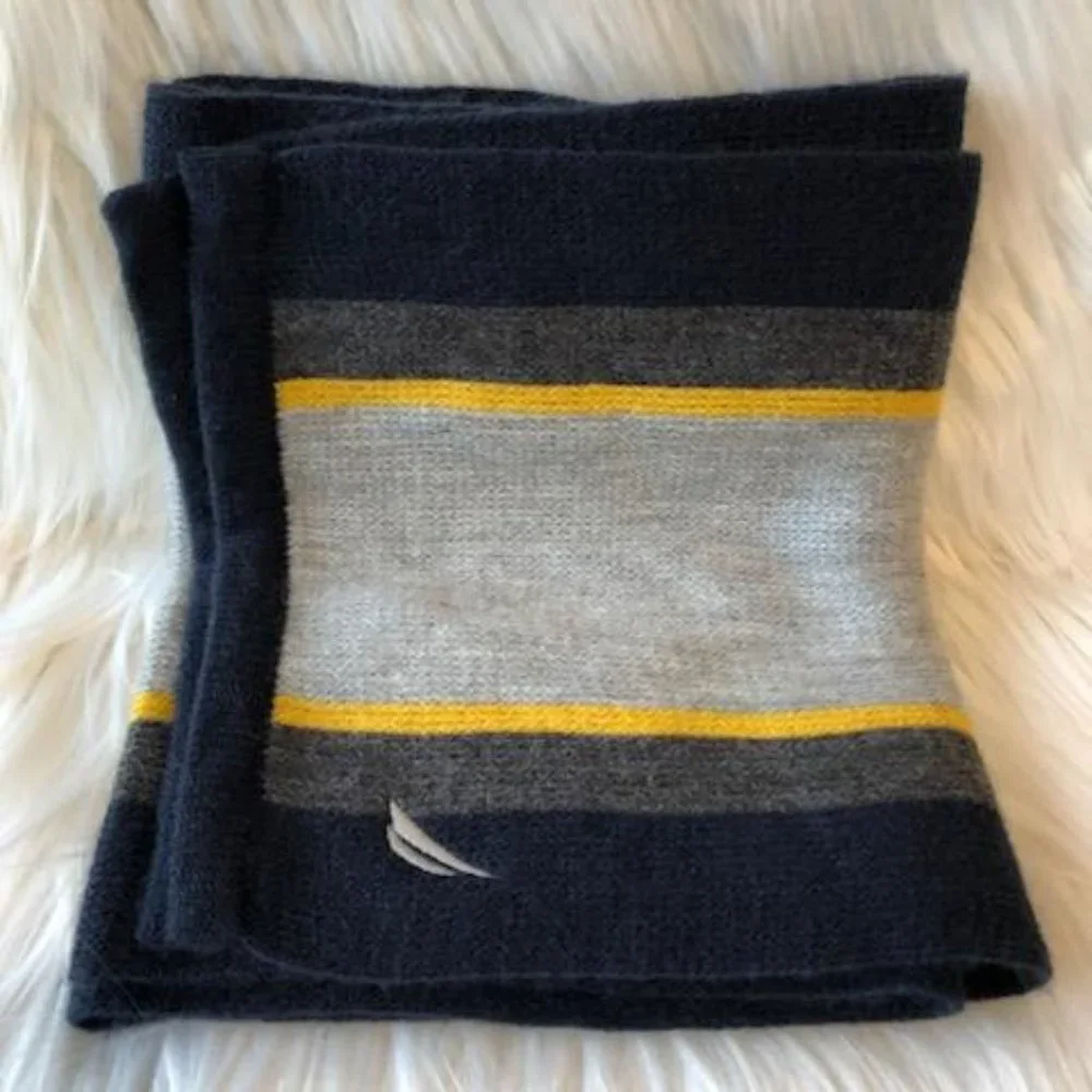 Nautica Knit Striped Scarf