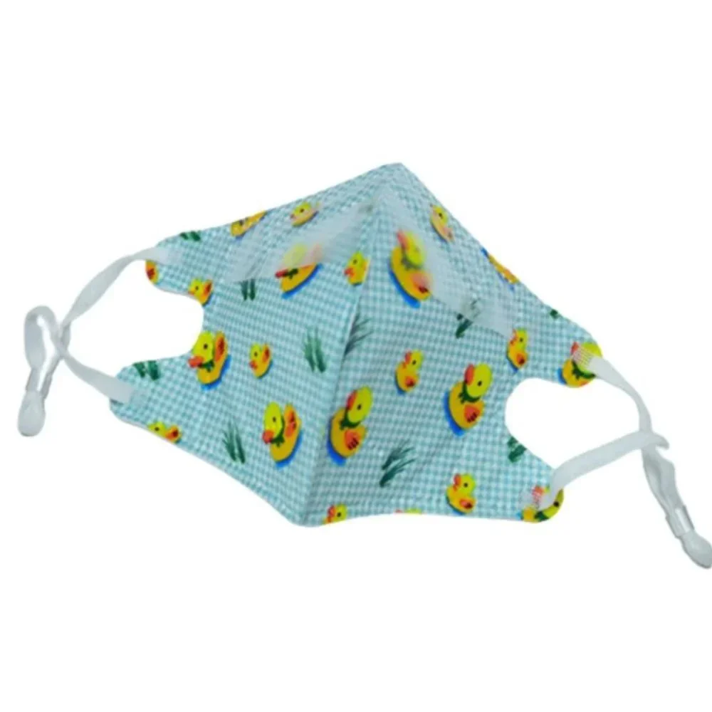 NEW 20 Child Face Mask w/ Silicone Seal Duck Pattern Adjustable Ear Loop