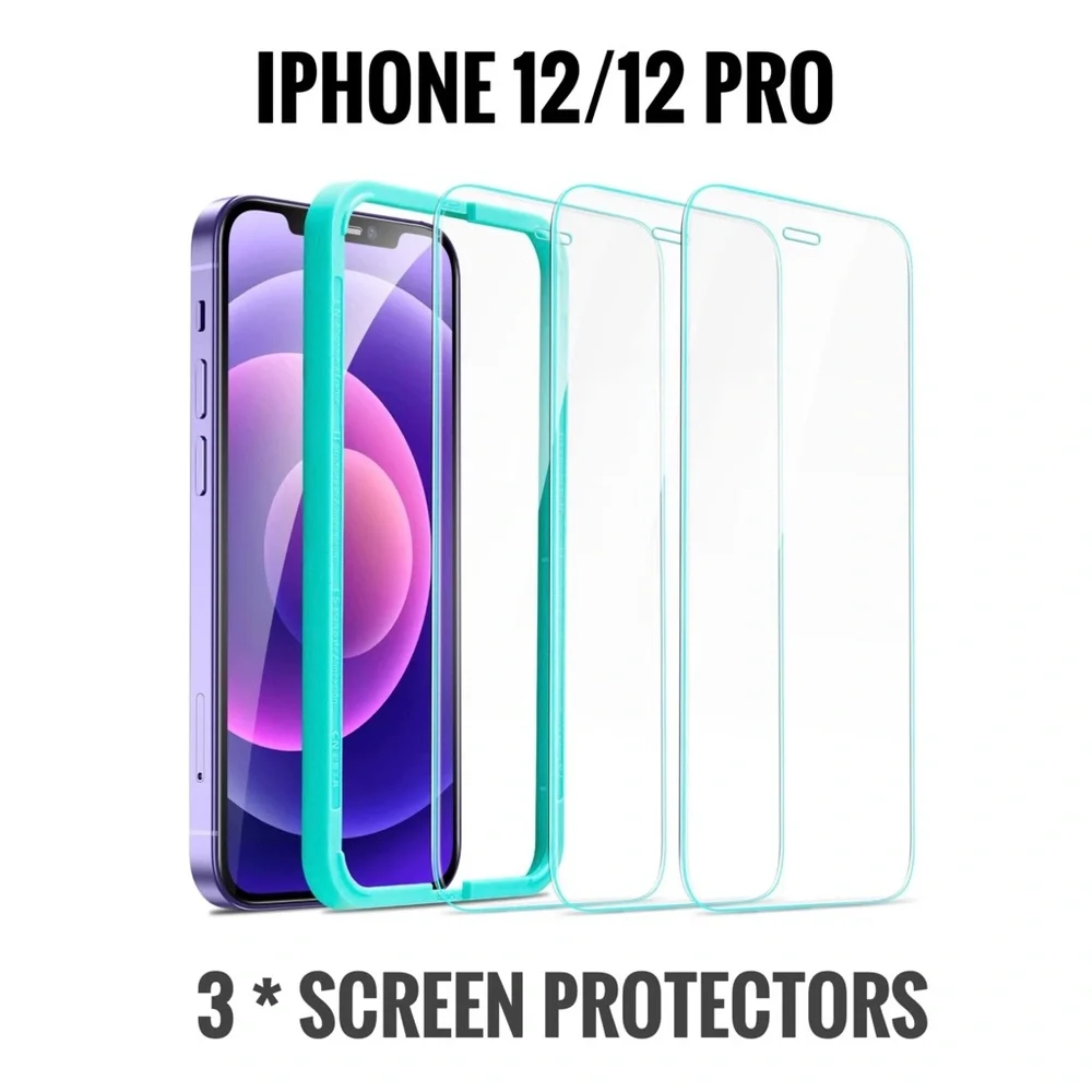 3 packs - iPhone 12/12 pro screen protectors