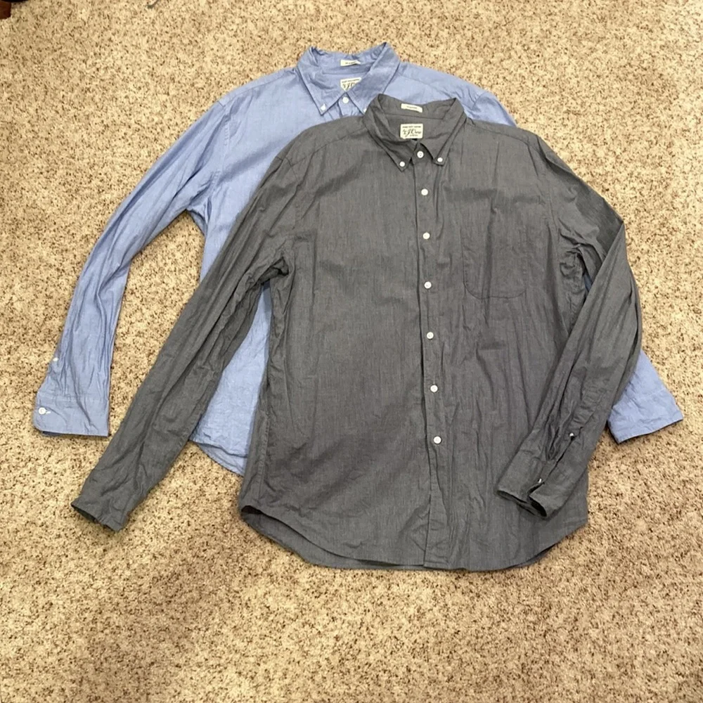 2 J. Crew classic button downs