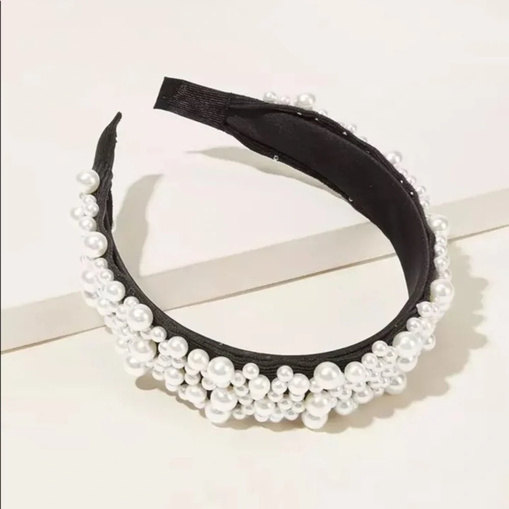Lucia pearl headband