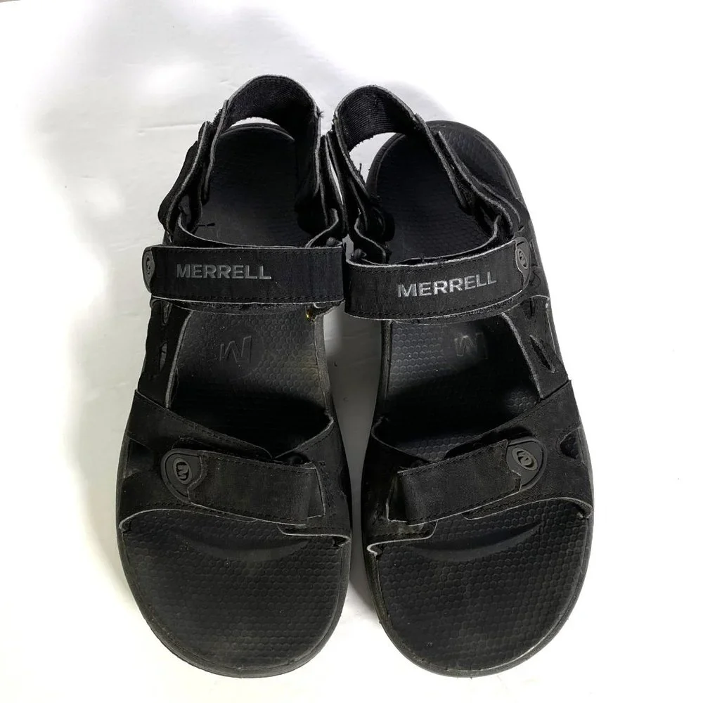 Merrell Hiking Sport Water Sandals Black Granite Men's Size 8