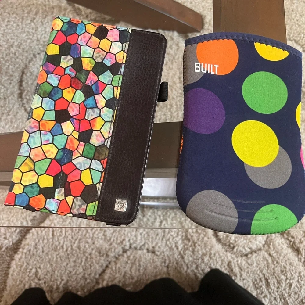 These are Ipad or kindle mini covers. The sleeve is neoprene.