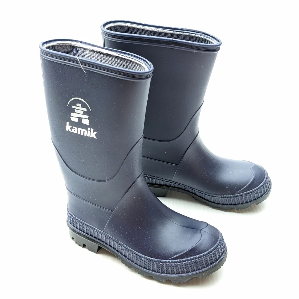 KAMIK Stomp Waterproof Rain Boots Navy