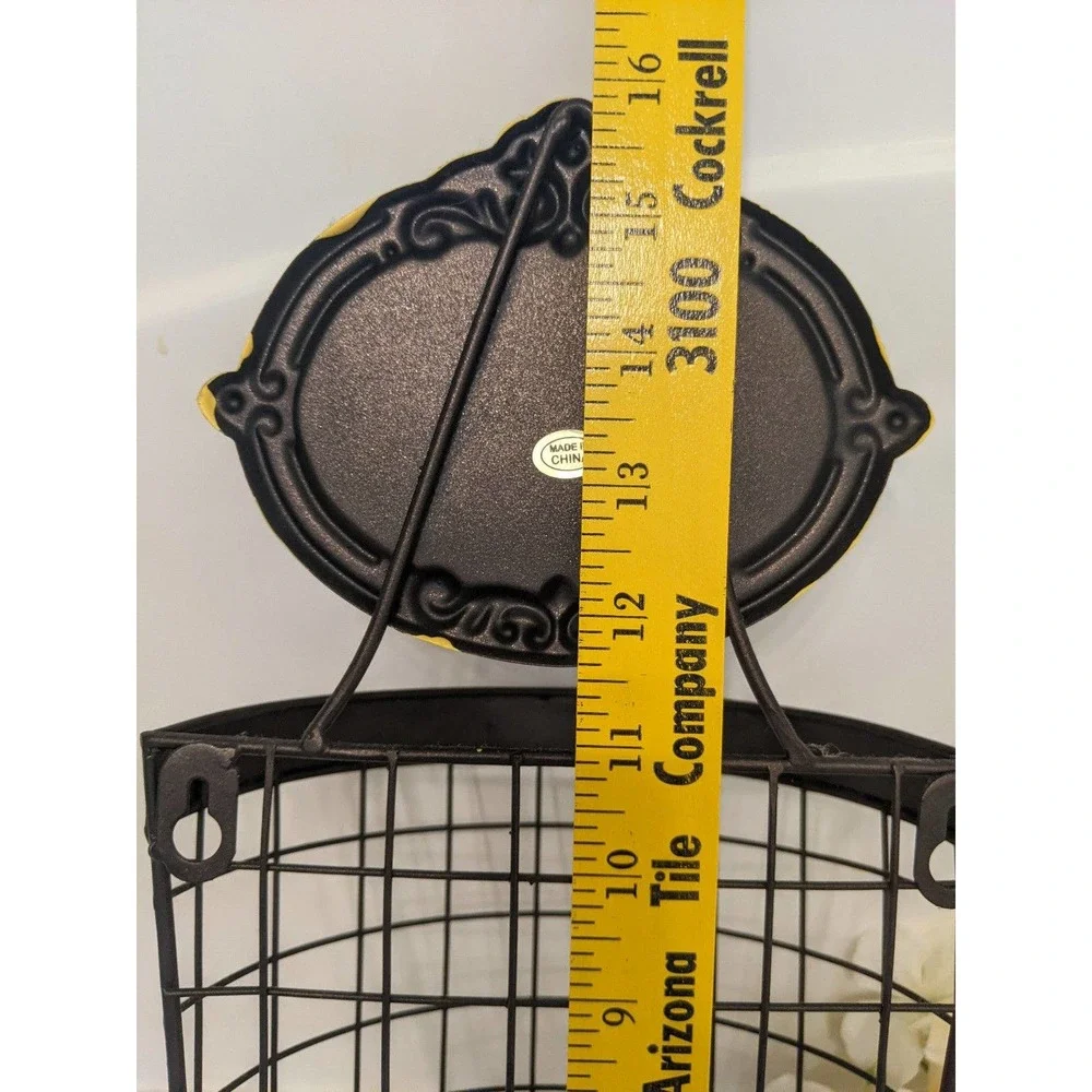 New chalk board wire basket coat hanging storage hook