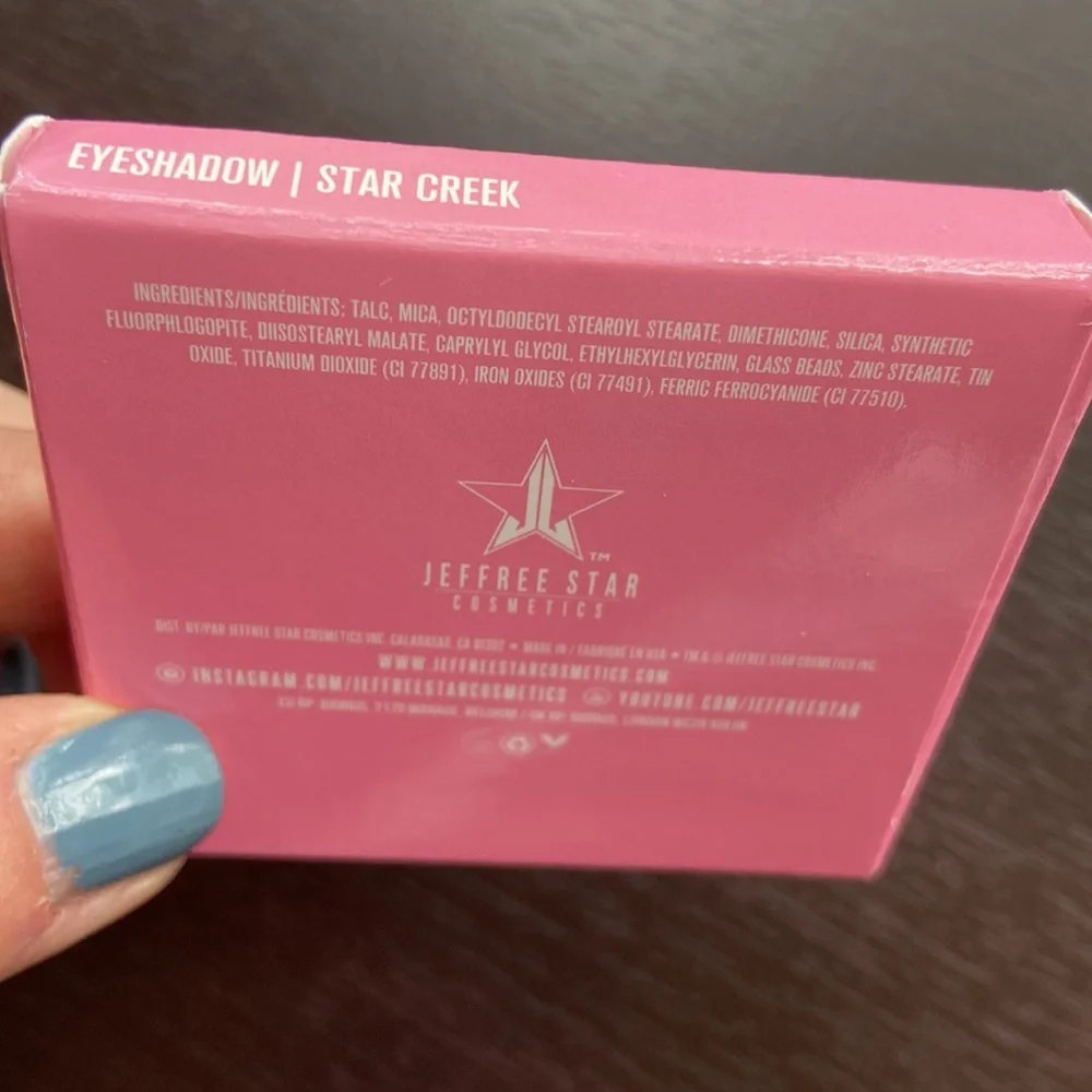 NEW! JEFFREE STAR Pressed Pigment Eye Shadow Single STAR CREEK Metallic Green