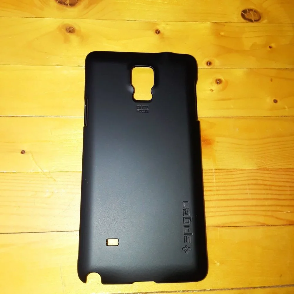 Samsung Galaxy Note 4 Matte Black Ultra Slim Hard Phone Case