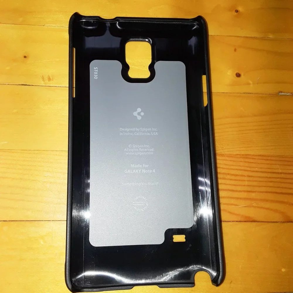 Samsung Galaxy Note 4 Matte Black Ultra Slim Hard Phone Case