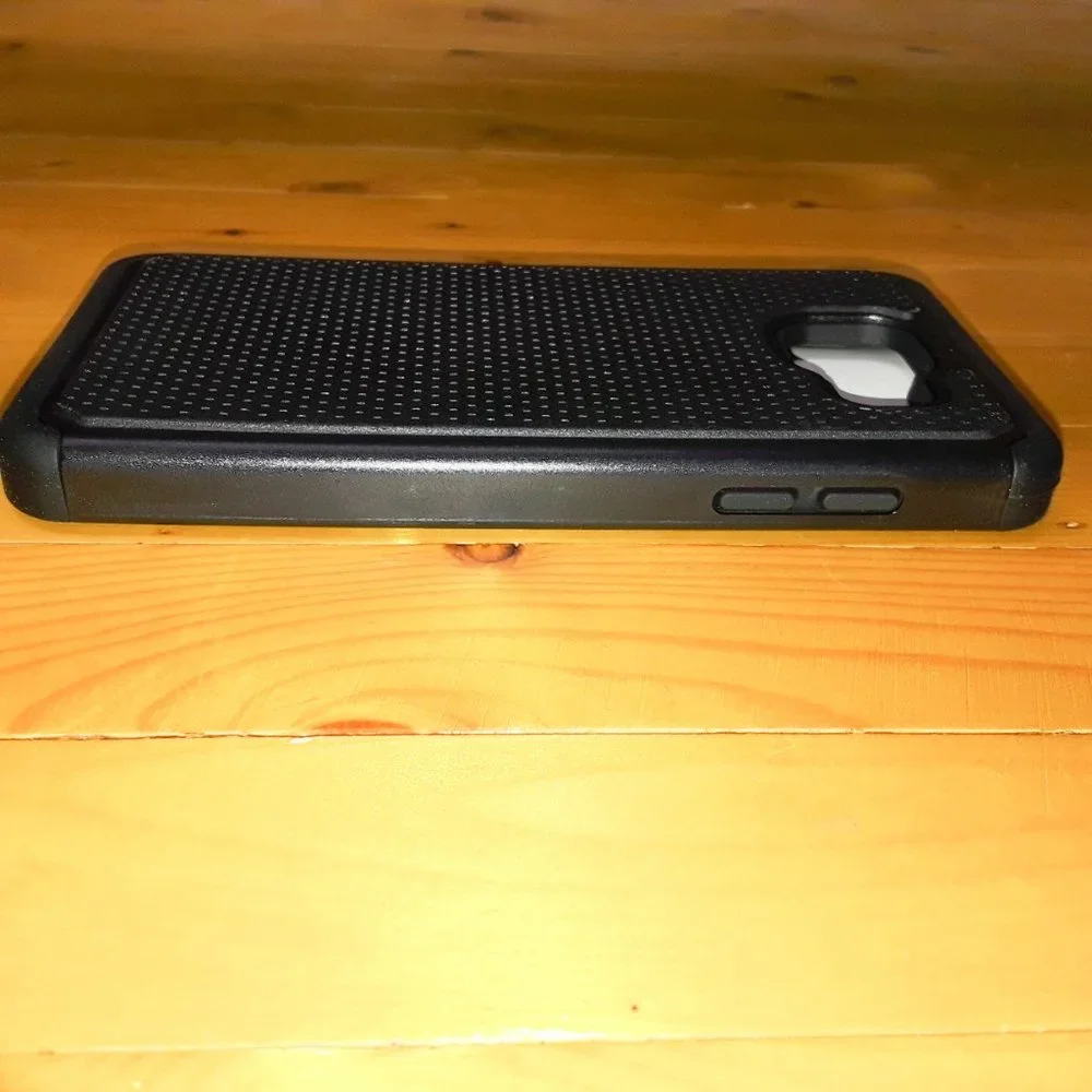 Black Textured Samsung Galaxy A5 Protective Hybrid Phone Case