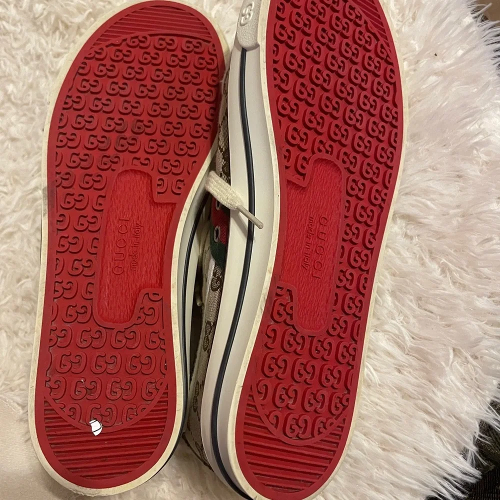 Gucci Web Canvas Low Top Sneaker