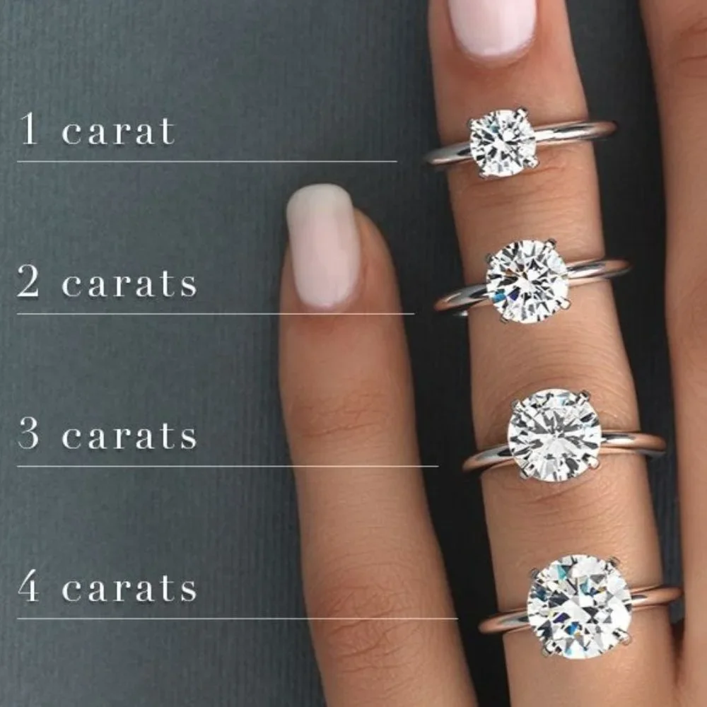 Certified 3ct. t.w. Diamond Moissanite Flower Engagement Ring NEW