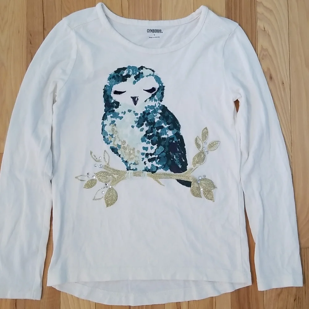 Gymboree ALL SPRUCED UP Owl shirt