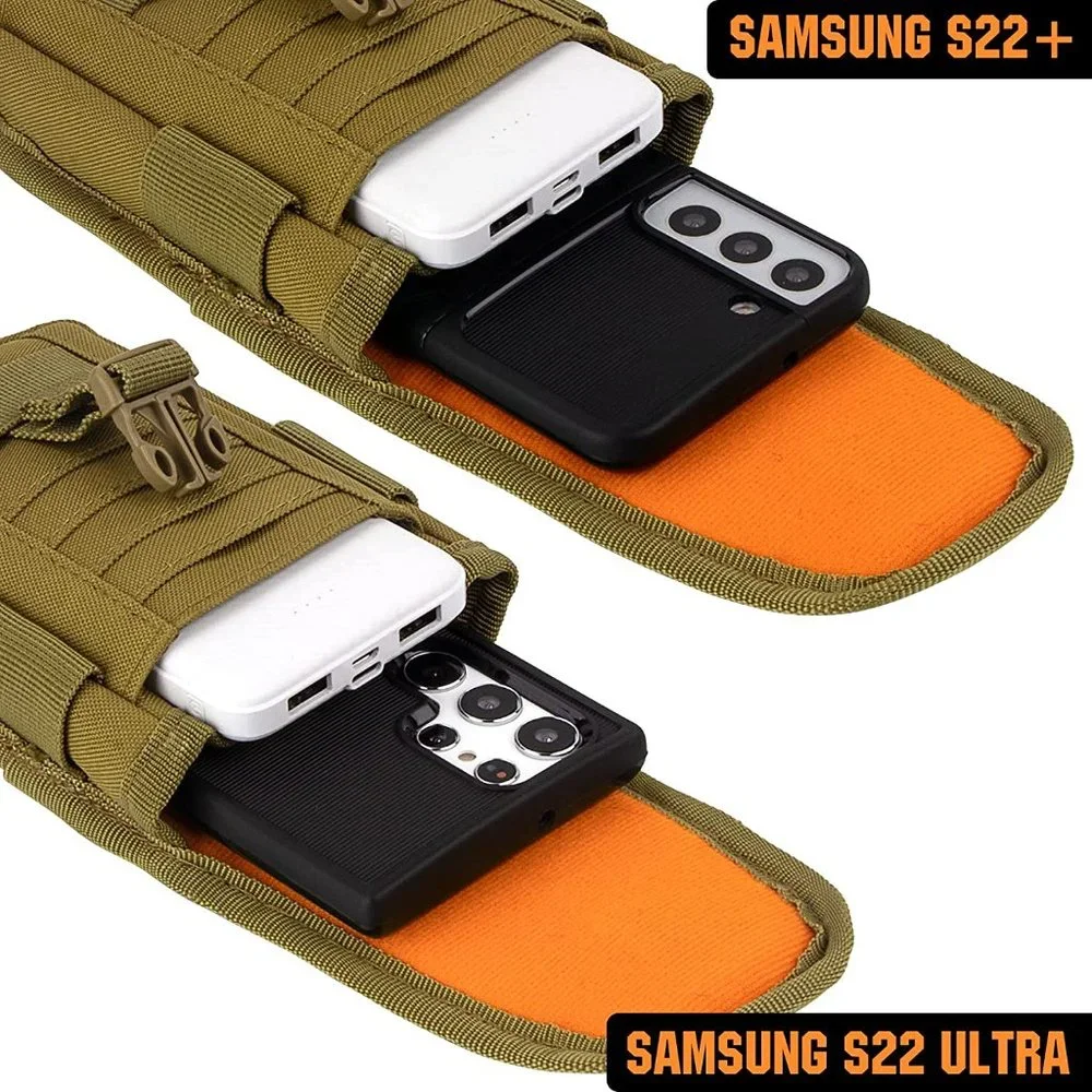 Tactical Cell Phone Holster Pouch with US Flag Patch