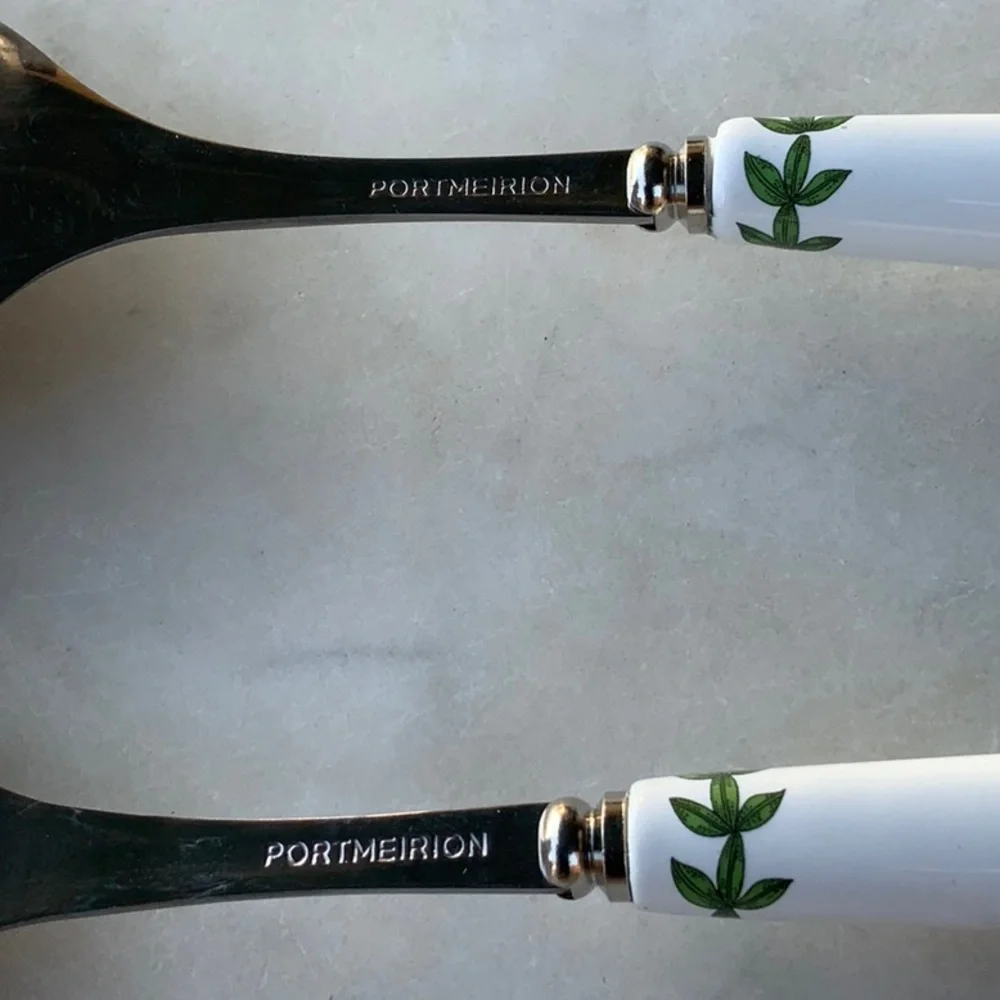PORTMEIRION BOTANIC GARDENS SALAD SERVERS SET OF 2