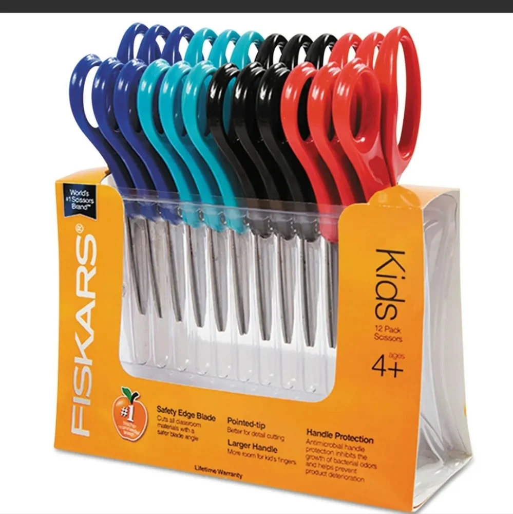 Fiskars Blunt-tip Kids Scissors Classpack, 5