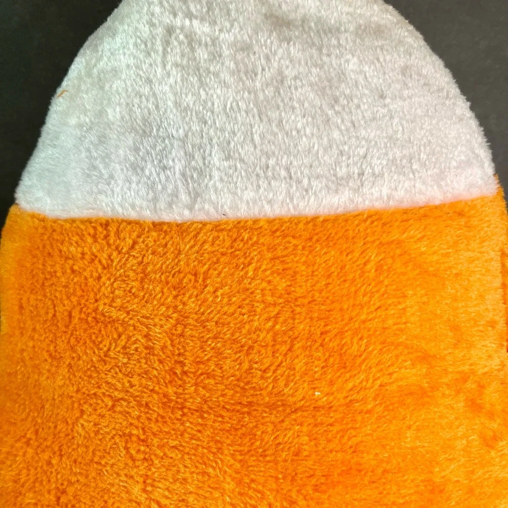 Large Halloween Candy Corn Shaped Plush Throw Pillow Sweet Fun