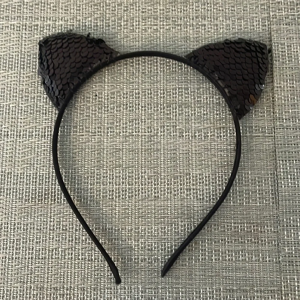 #92 🐈‍⬛ Sparkle Kitty Ears Head Band 🐈‍⬛