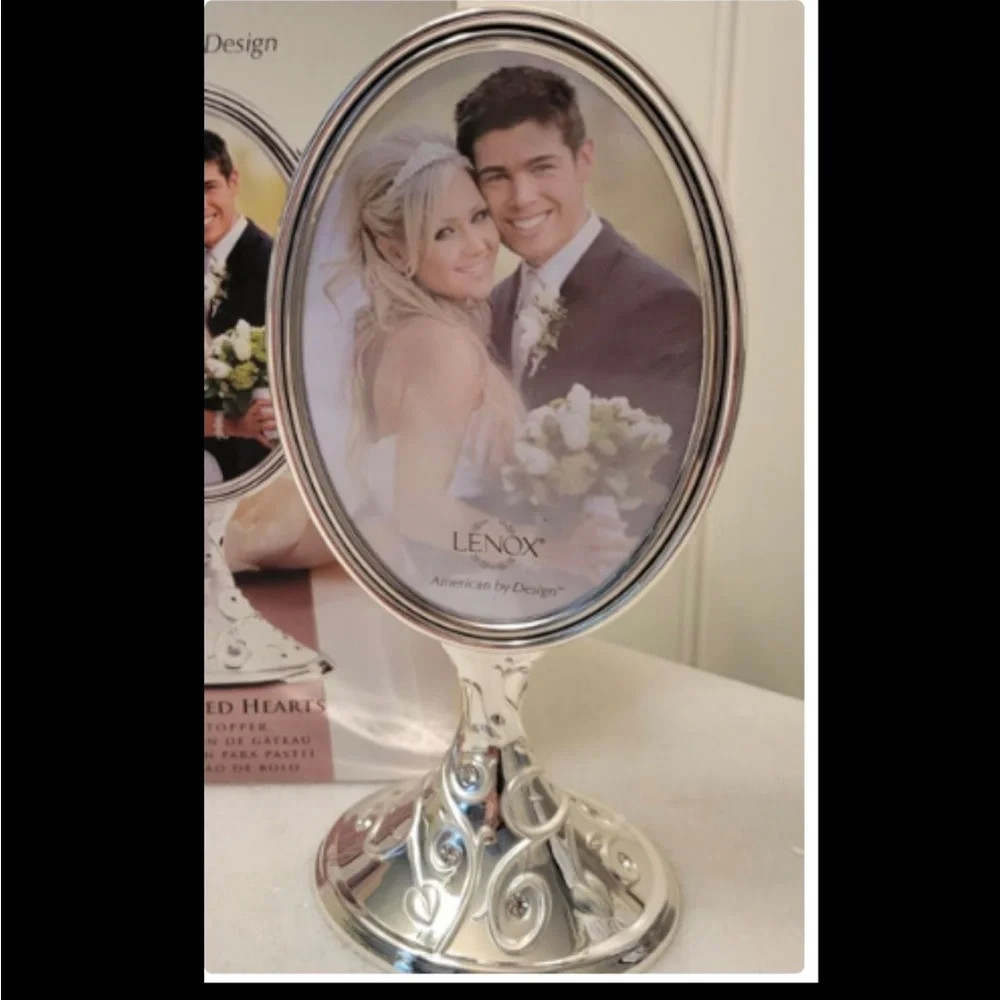BRAND NEW! Lenox cake topper photo frame