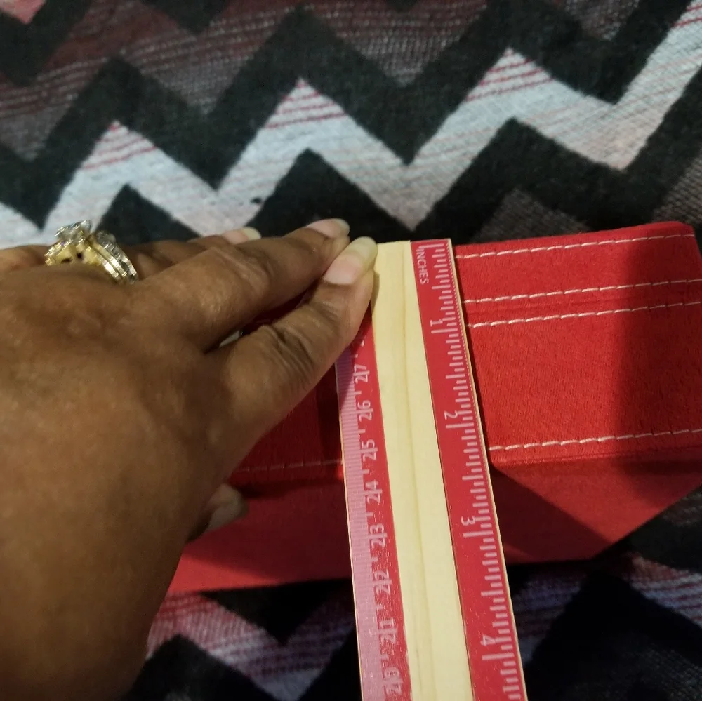 Red Velour Jewelry box NWOT