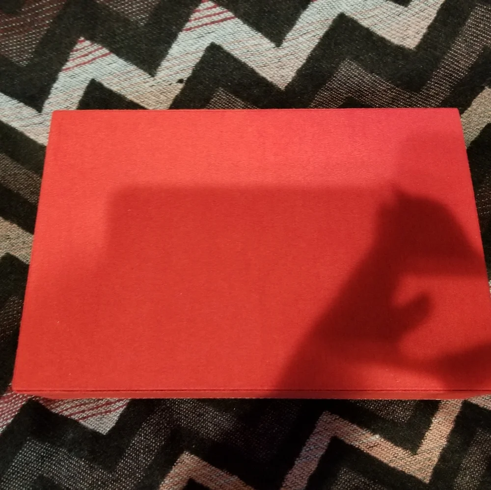 Red Velour Jewelry box NWOT