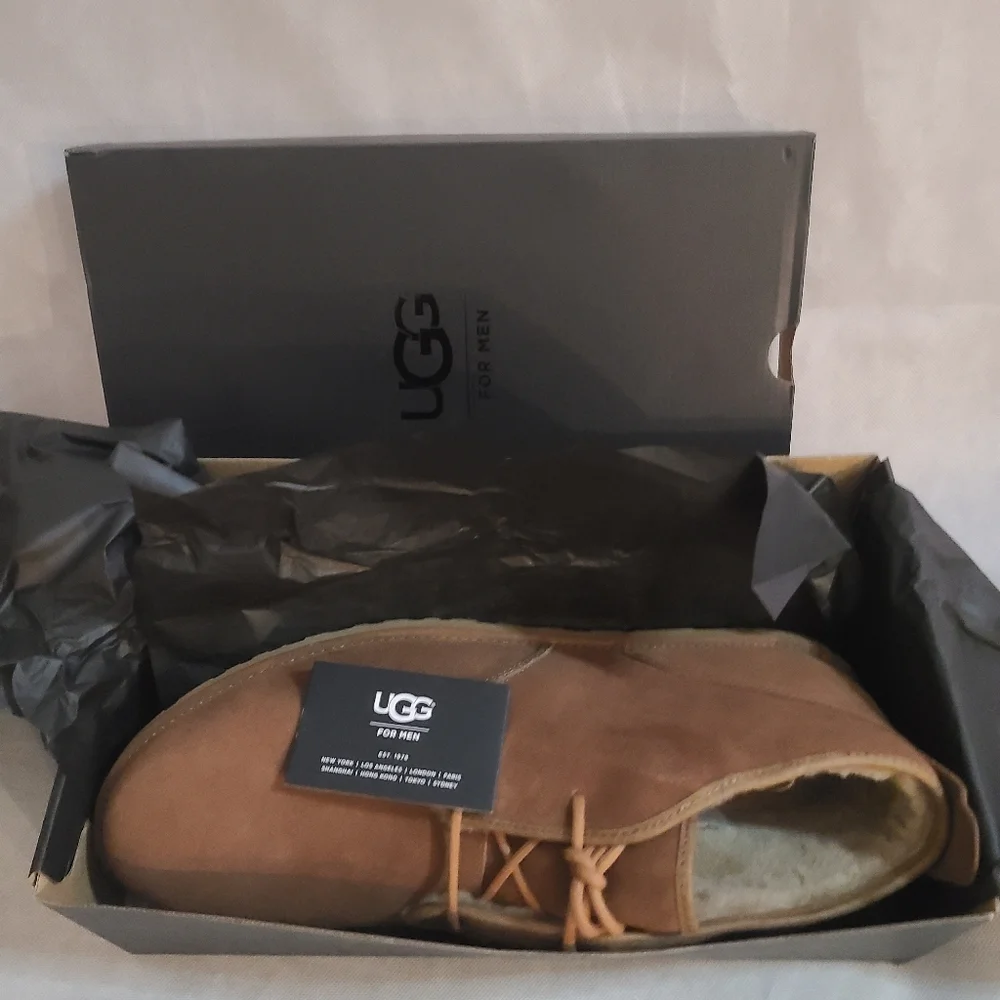 UGG Men's Maksim Chukka Boots in Tamarind Color Sz 17, 18