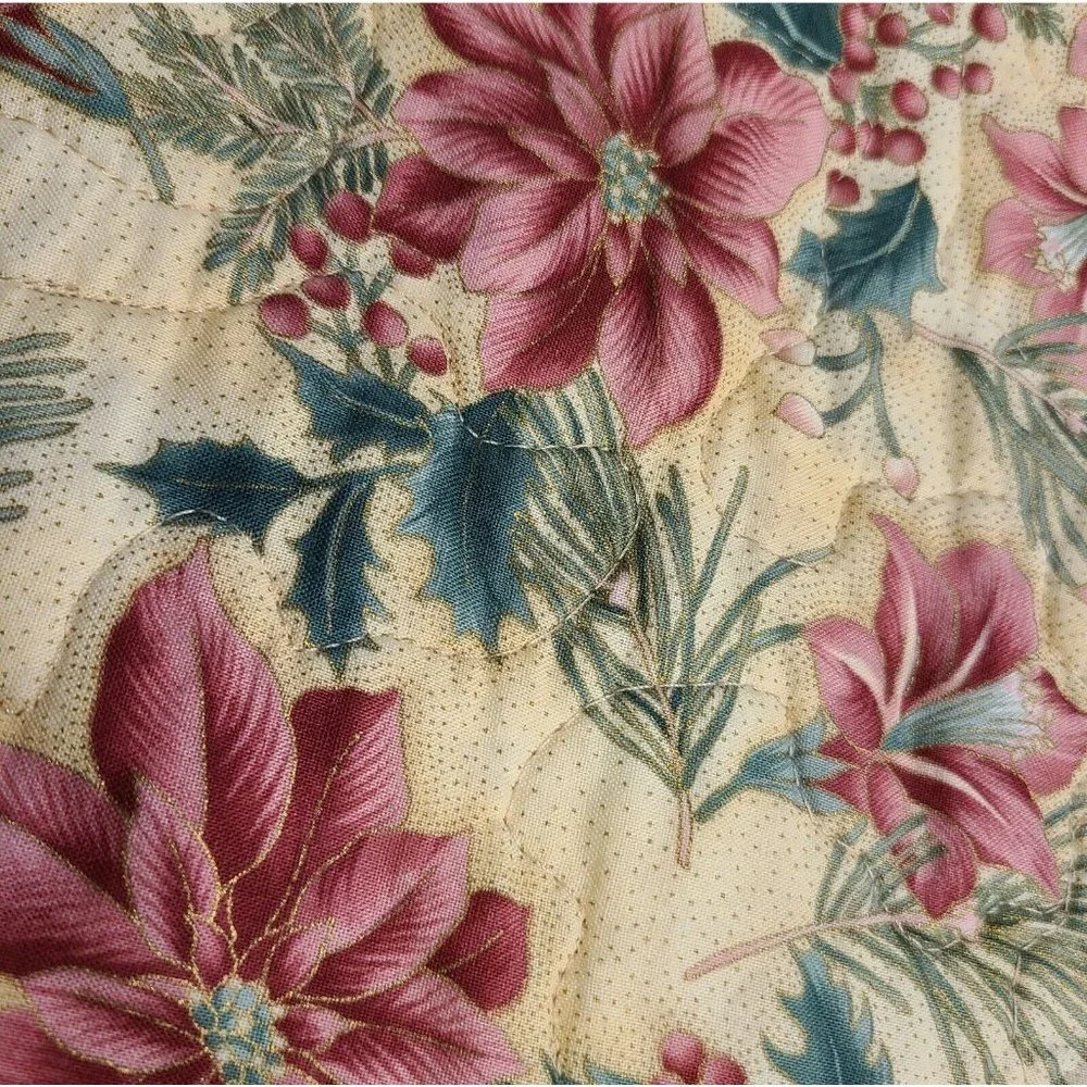 Pink Poinsttia Floral 40x19.5