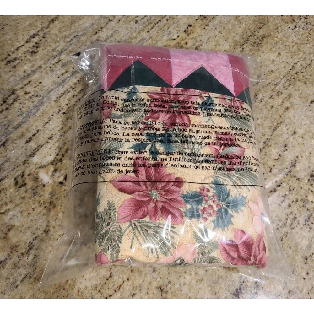 Pink Poinsttia Floral 40x19.5