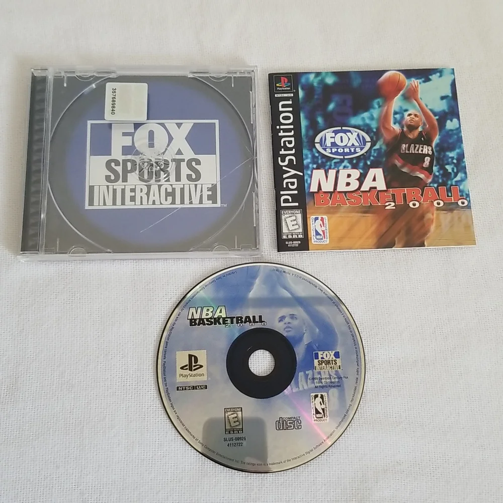 PS1 Sony Playstation NBA Basketball 2000 Video Game Complete Tested