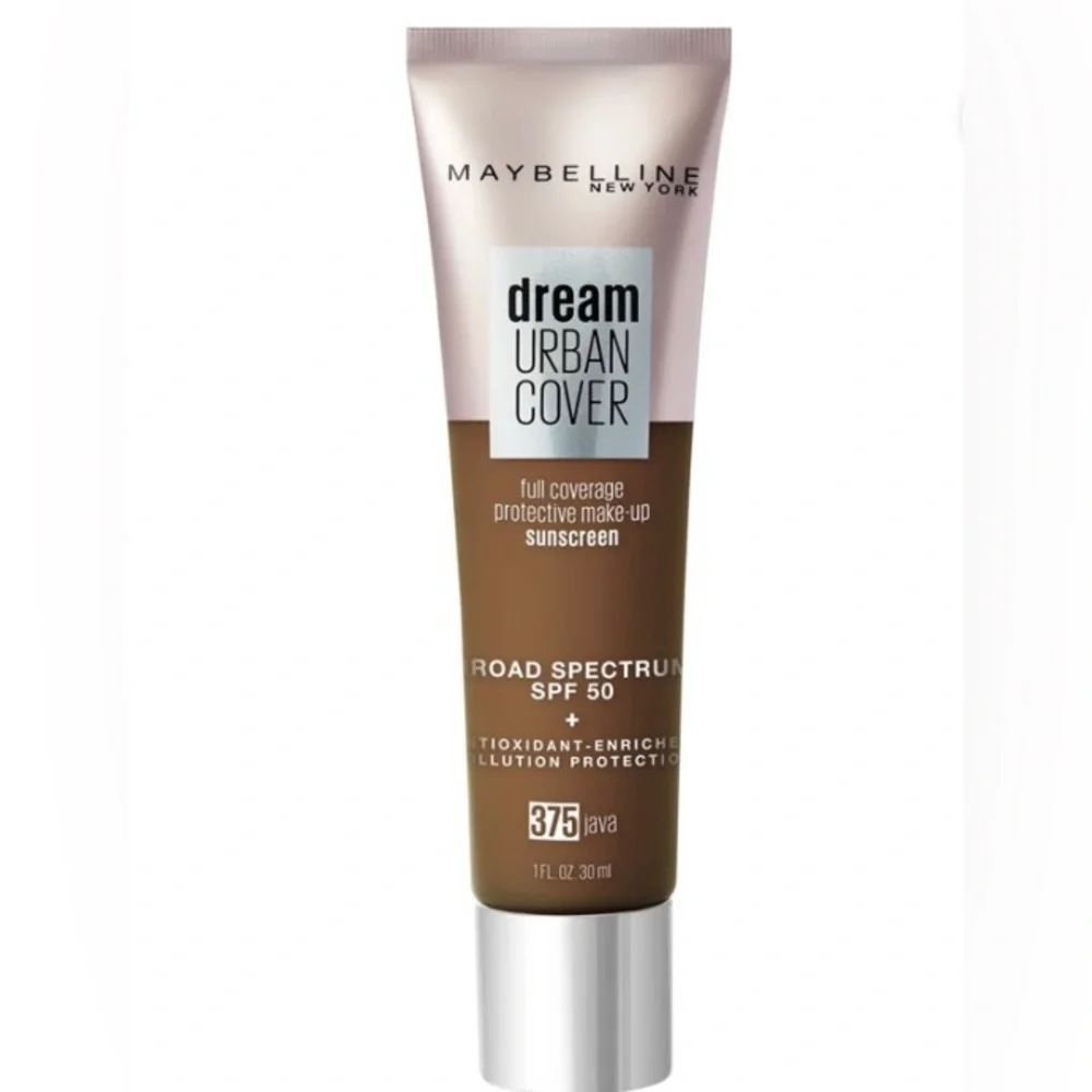 Maybelline Dream Urban Cover Flawless Coverage Foundation Makeup, SPF 50, Java