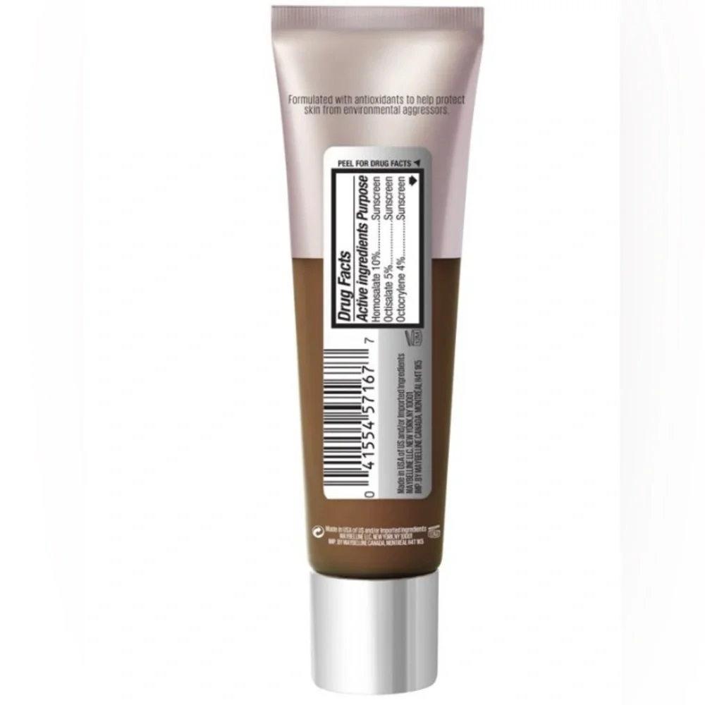 Maybelline Dream Urban Cover Flawless Coverage Foundation Makeup, SPF 50, Java