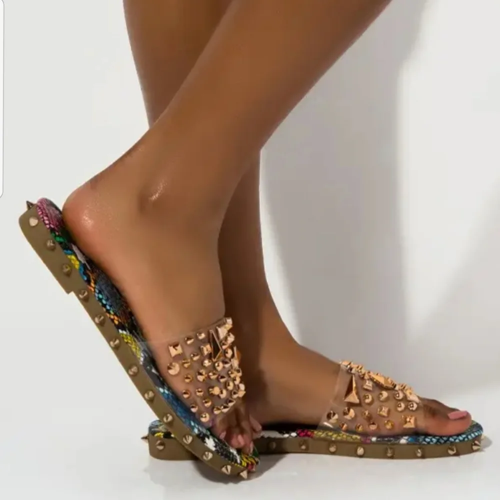 💗6, 💗Multicolor STUDDED PVC SANDAL