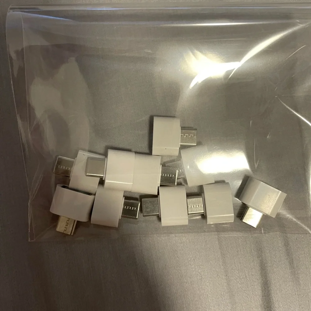 White usb to type c adapter 10pcs