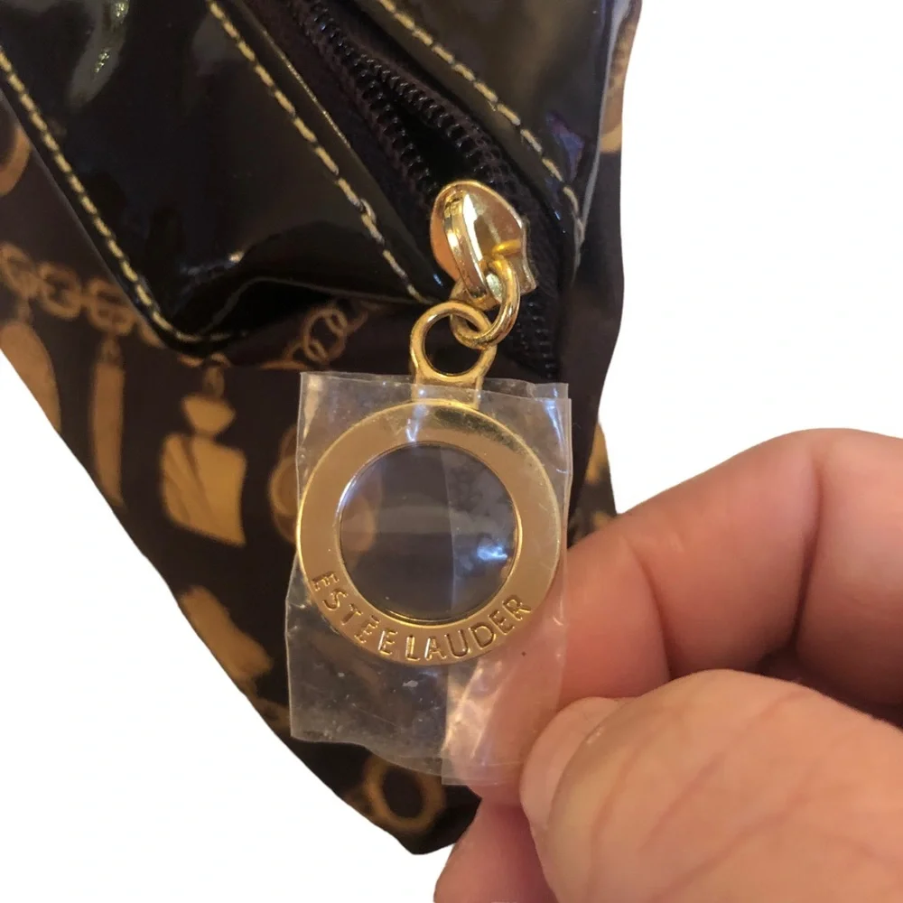 Estée Lauder Vintage Brown & Gold Charm Bracelet NEW