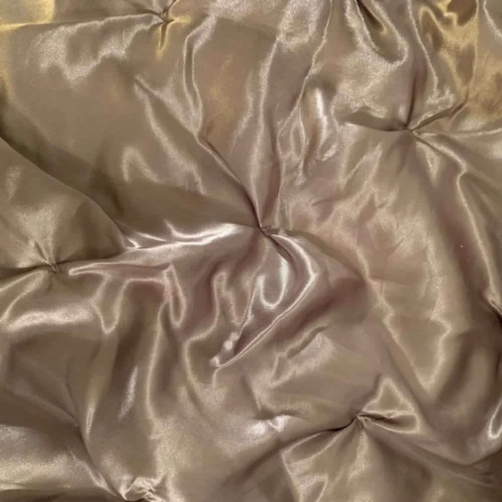West Elm grey satin