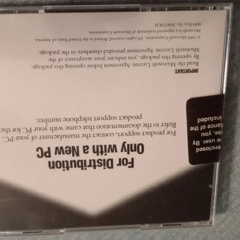 Vintage Microsoft Golf CD - 1993 Multi-Media Edition